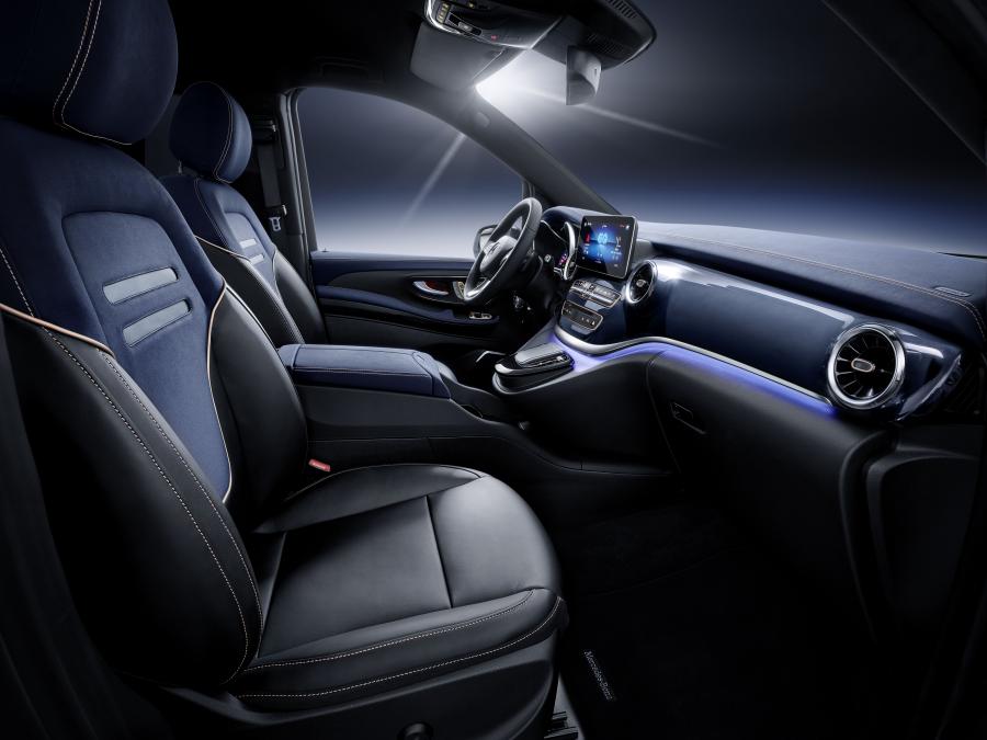 Интерьер Mercedes-Benz Concept EQV (W447) 2019 года  (фото 13 из 31)